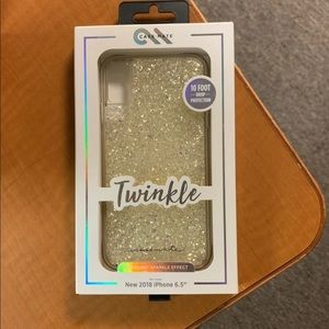 iPhone XS Max casemate case sparkly gold